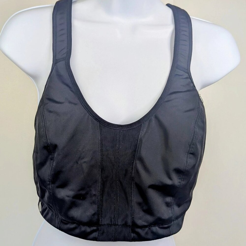 Livi Active 40DDD Womens Sports Bra Black Molded Underwire Lane Bryant